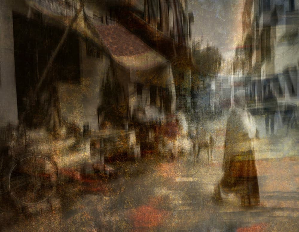 Ethereal Old Town Street by Roxana Labagnara — canvas wall art