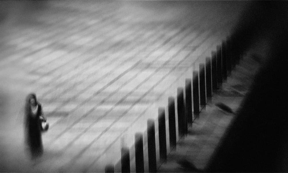 Solitary Urban Walk by Teruhiko Tsuchida — canvas wall art
