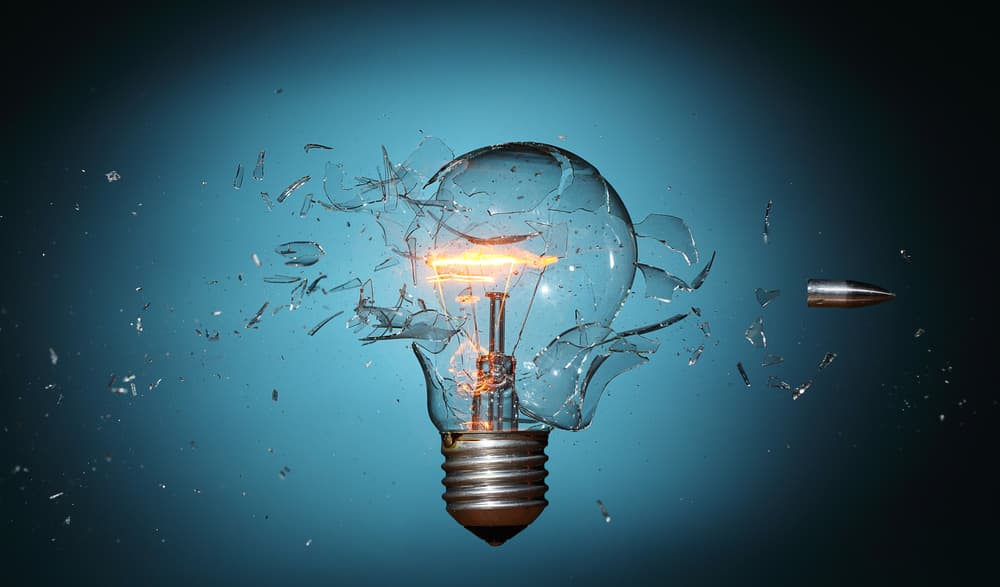Bright Idea Shatters by Lex Augusteijn — canvas wall art