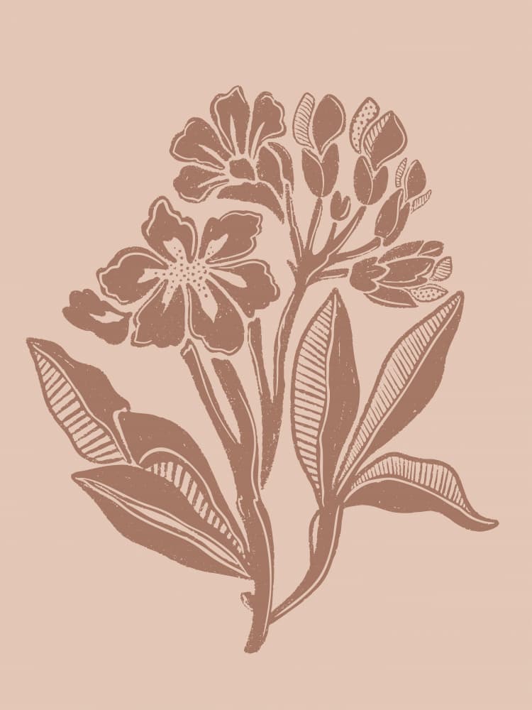 Earthy Botanical Blooms by Nikita Jariwala — canvas wall art