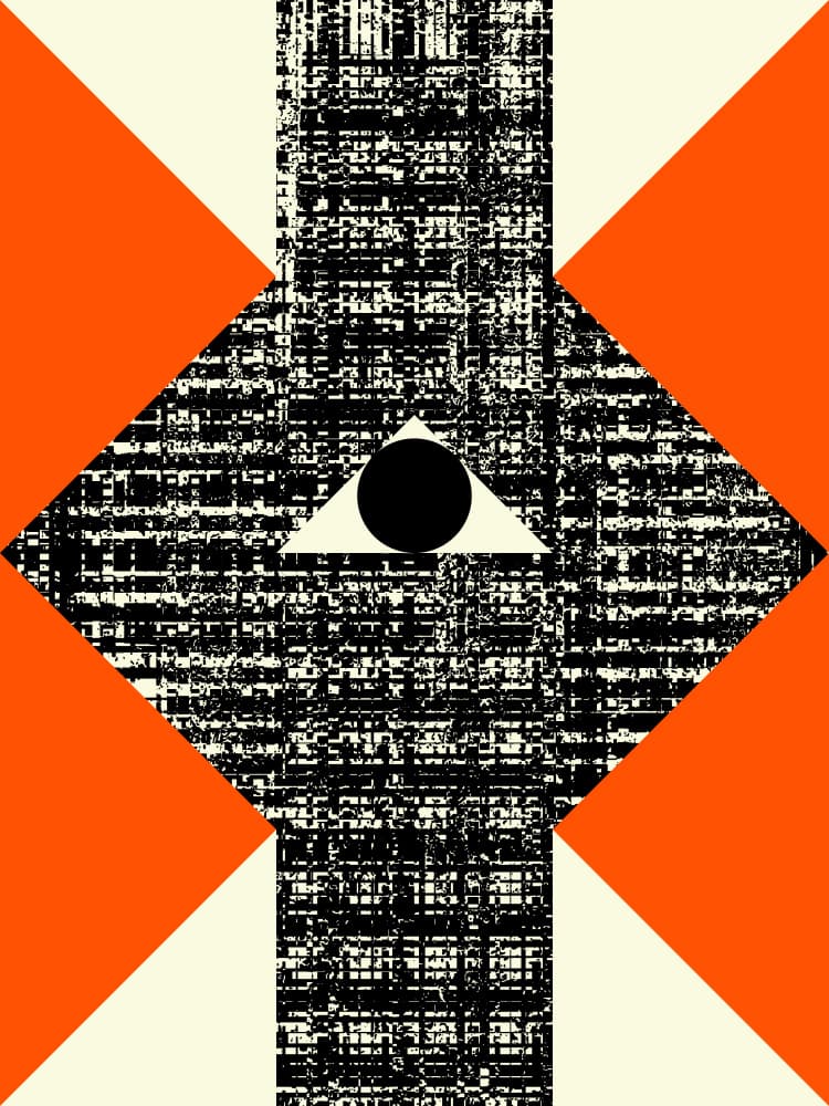 Textured Eye Graphic by Petr Strnad — canvas wall art