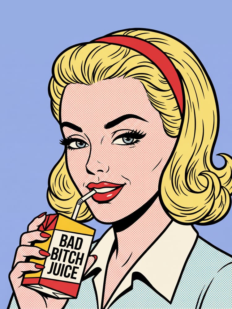 Sassy Pop Art Woman by Andreas Magnusson — canvas wall art