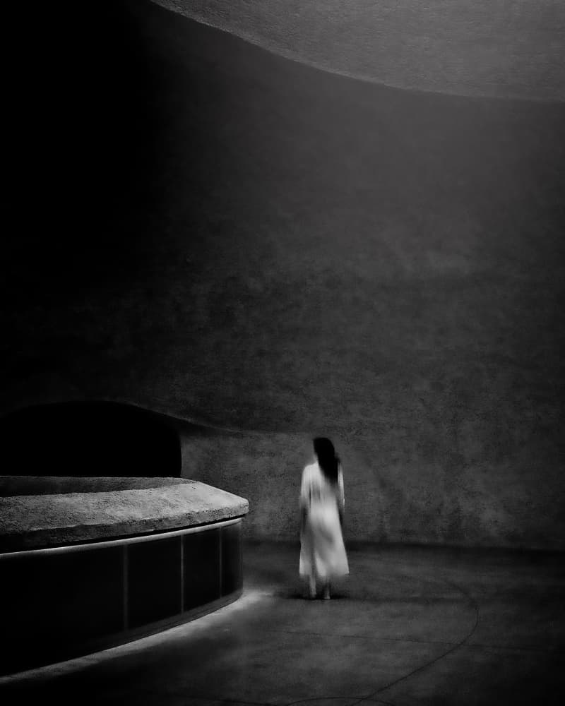 Woman In Curved Light by Cicy Chen — canvas wall art