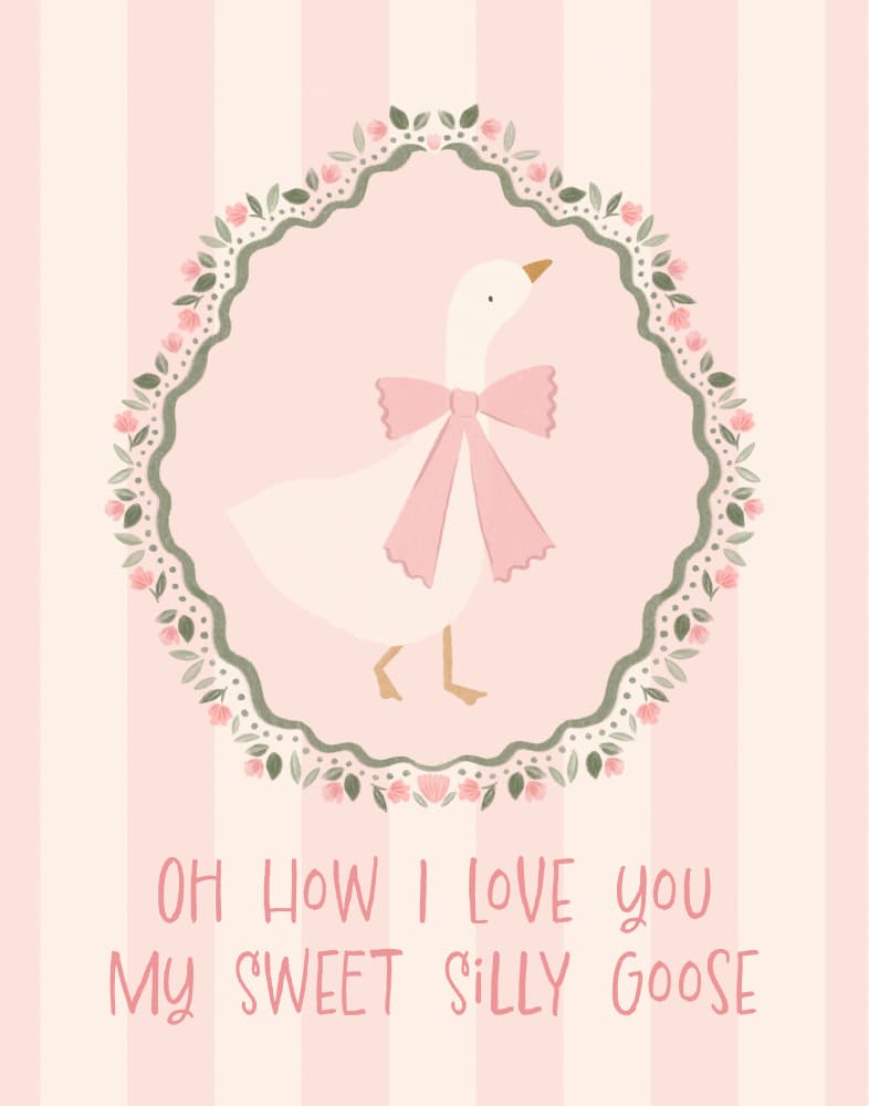 Sweet Silly Goose by Aislinn Simmonds — canvas wall art