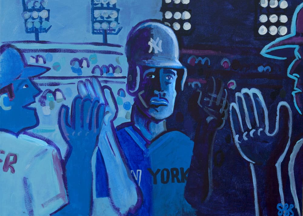 Baseball Player Blues by Steve Spencer — canvas wall art