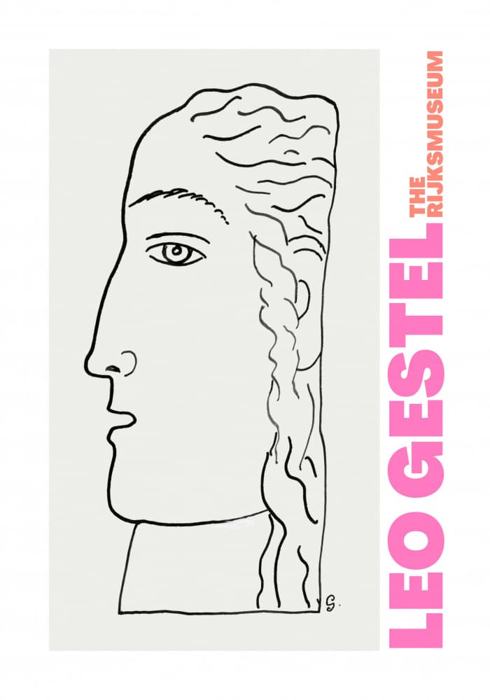 Elegant Profile Sketch by Athene Fritsch — canvas wall art