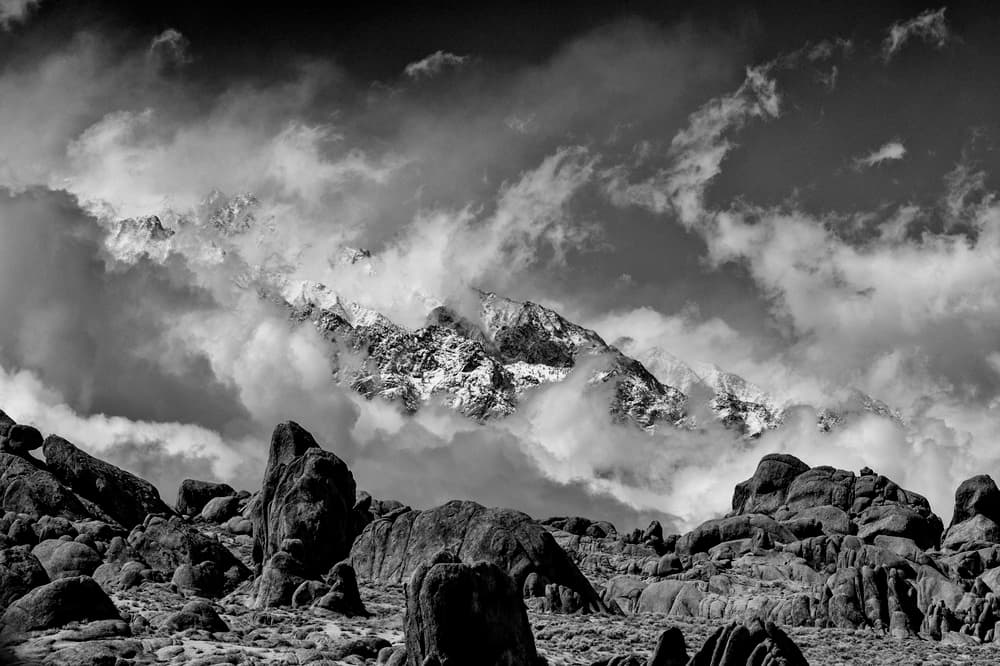 Dramatic Mountain Peaks by Jerry Berry — canvas wall art