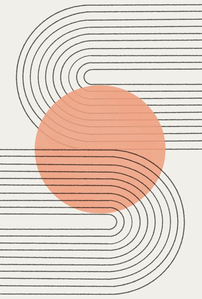 Curved Harmony by THE MIUUS STUDIO — canvas wall art