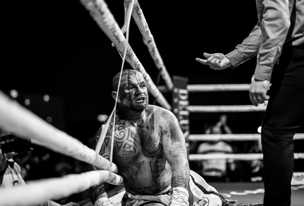 Intense Boxing Moment by Jørgen Sørensen — canvas wall art