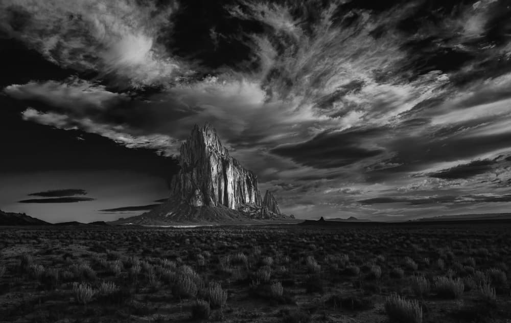 Dramatic Desert Peak by Jenny Qiu — canvas wall art
