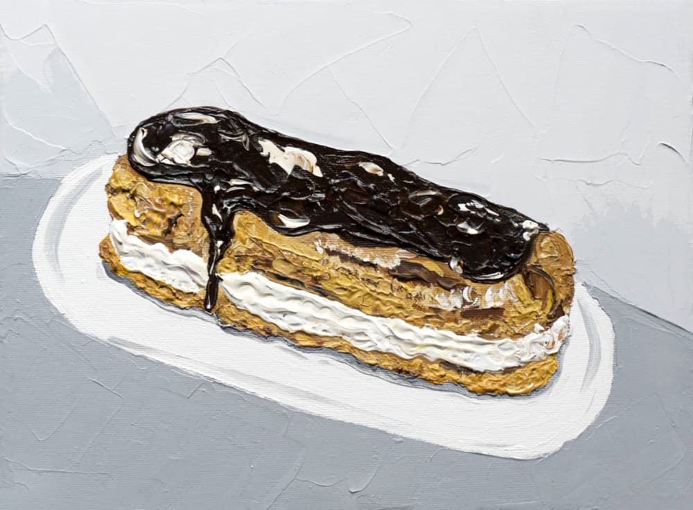 Chocolate Eclair Painting by Alice Straker — canvas wall art