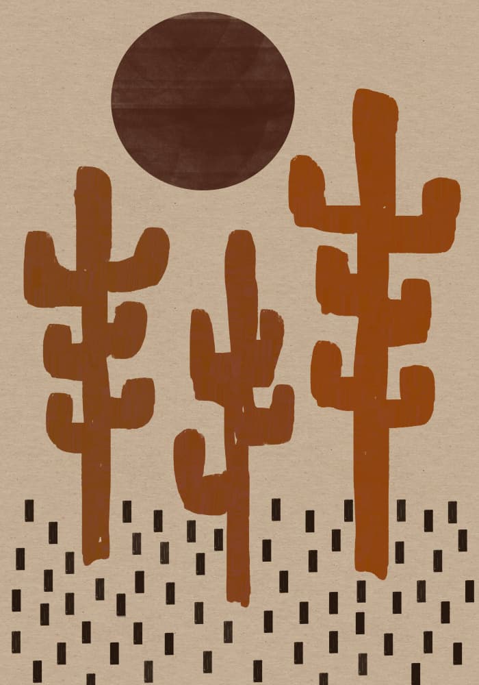 Southwestern landscape No. 2 by THE MIUUS STUDIO — canvas wall art