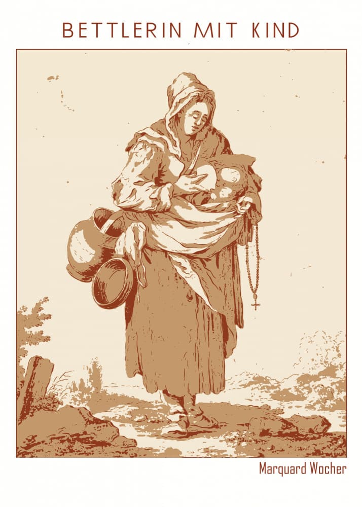 Humble Mother and Child by Doa Project — canvas wall art