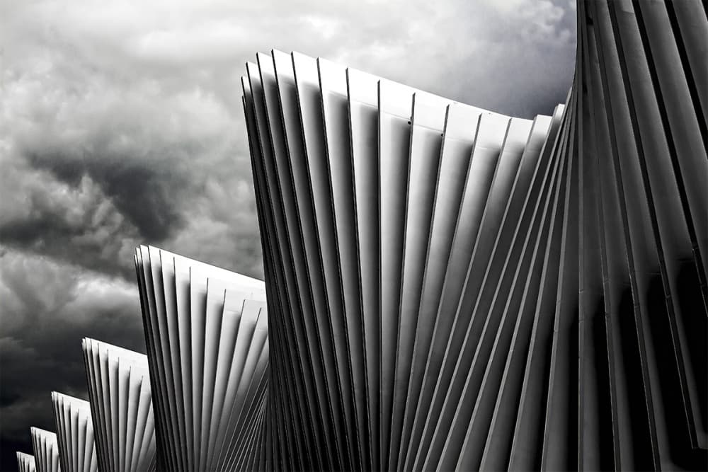 Dramatic Geometric Architecture by Ivan Bertusi — canvas wall art