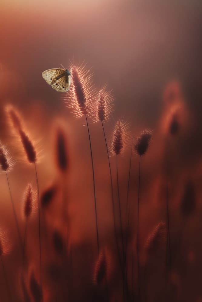Golden Butterfly Glow by Edy Pamungkas — canvas wall art