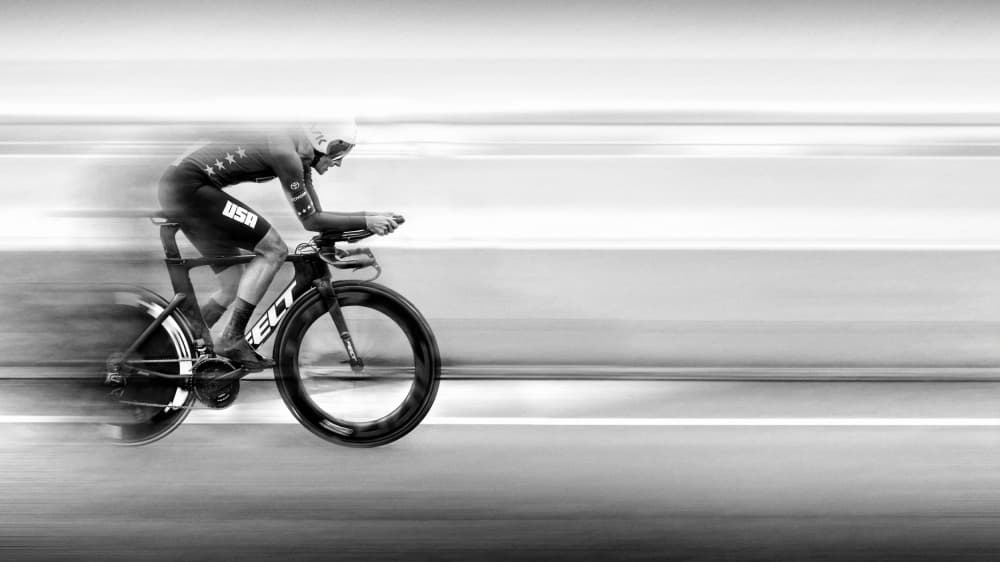 Dynamic Speed Cyclist by Bruno Flour — canvas wall art