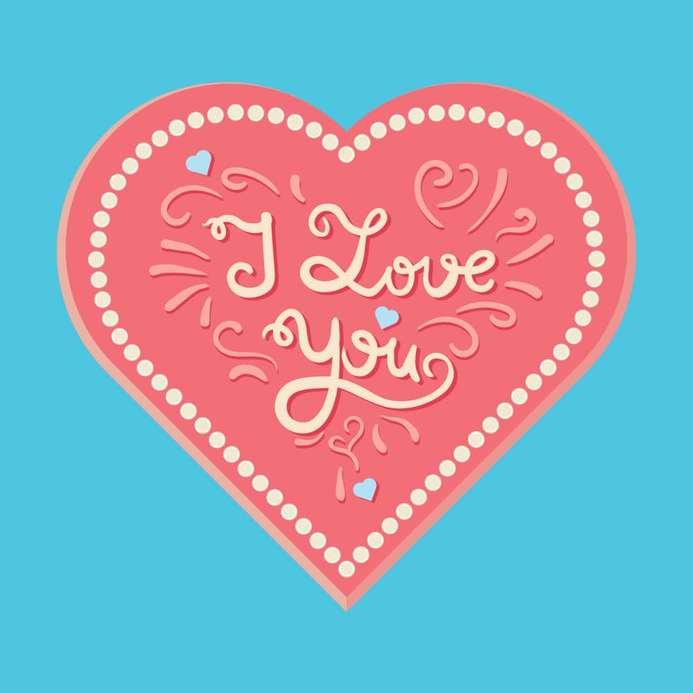 I Love You Heart by Marika Barsrsind — canvas wall art
