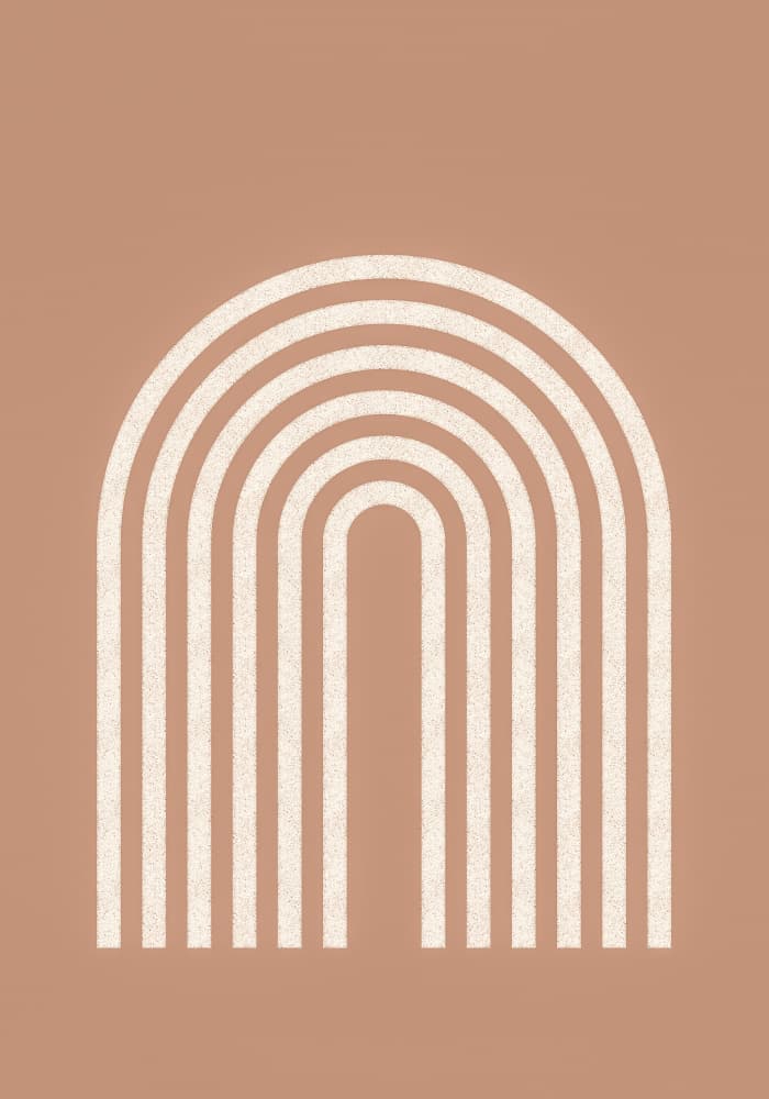 Rainbow lines by Kathrin Pienaar — canvas wall art