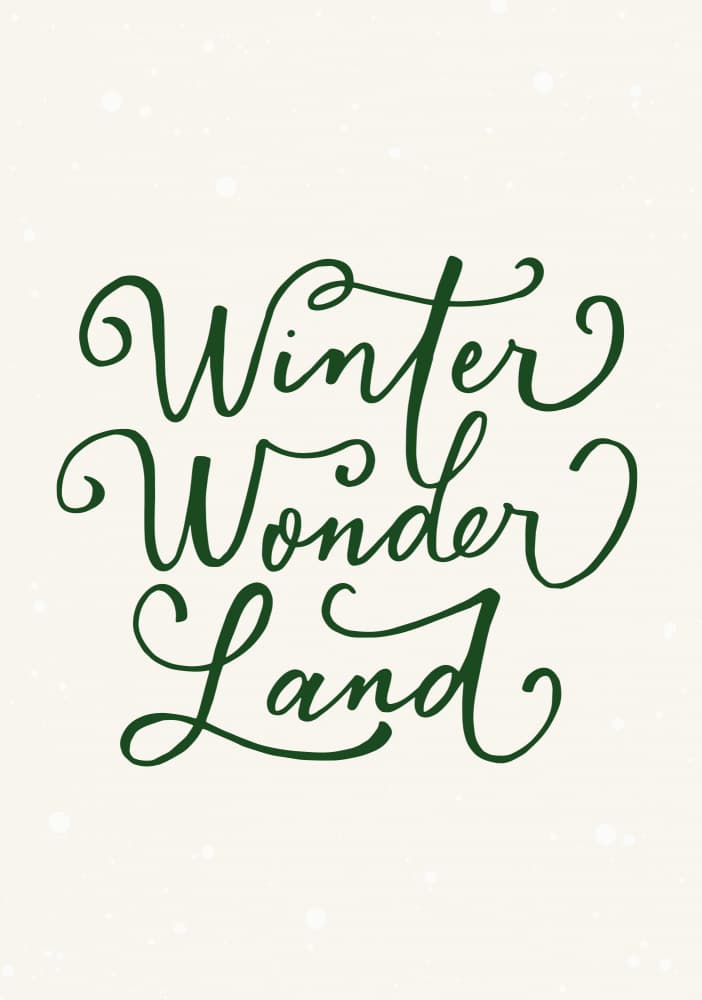 Whimsical Winter Wonderland Script by Rio Soléy — canvas wall art