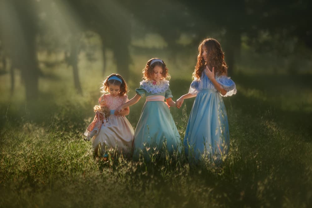 Enchanted Forest Girls by Evgeny Loza — canvas wall art