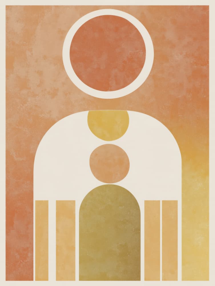 Desert Sun Balance by Imaginative — canvas wall art