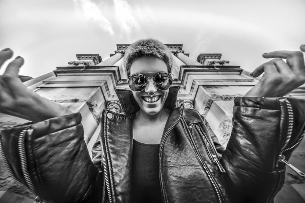 Confident Urban Rebel by Steve Hermann — canvas wall art