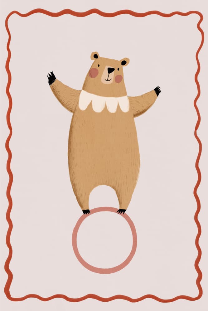 Balancingbear by Treechild — canvas wall art