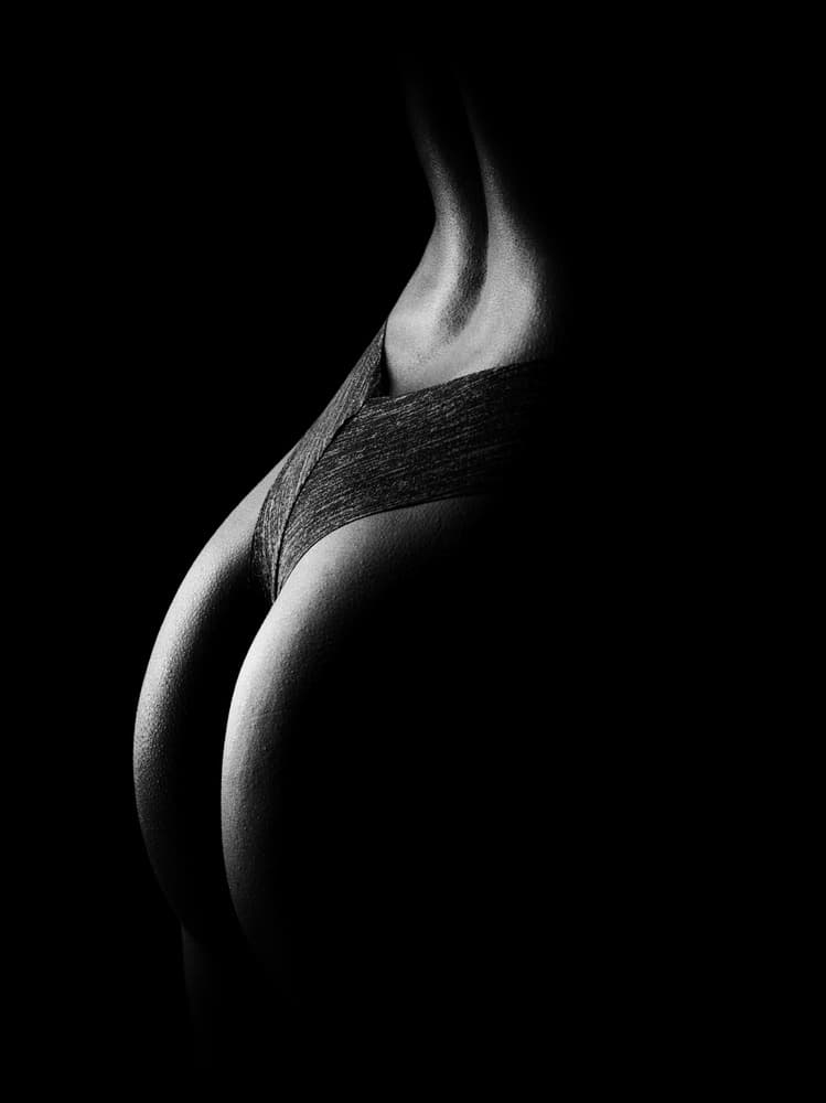 Elegant Female Curves by James Yang — canvas wall art