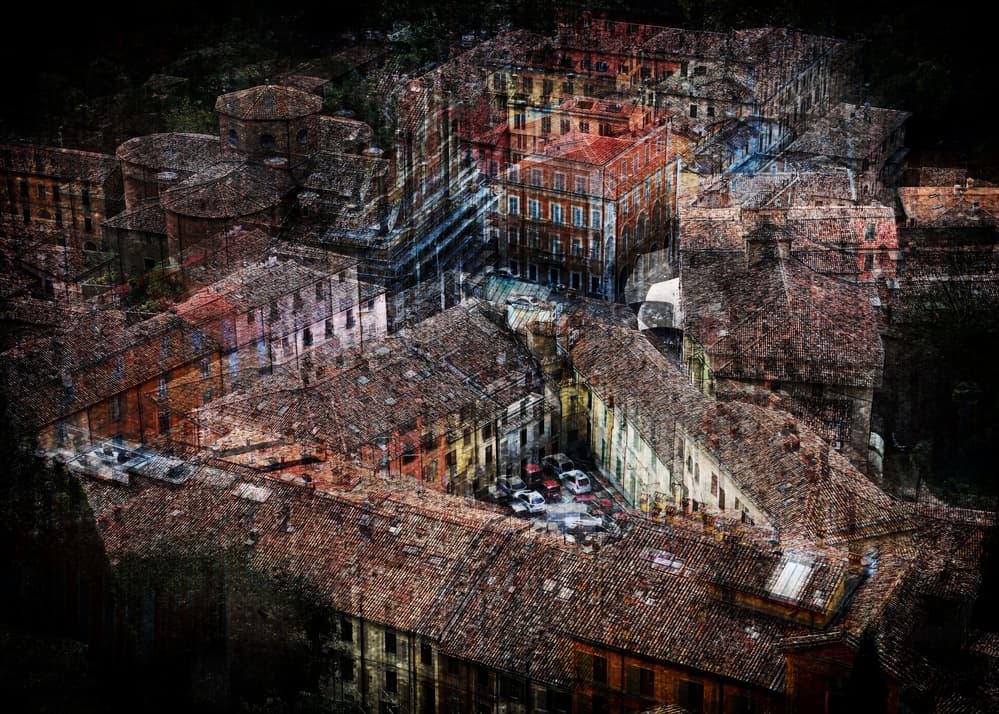 Historic Urban Layers by Raffaele Corte — canvas wall art