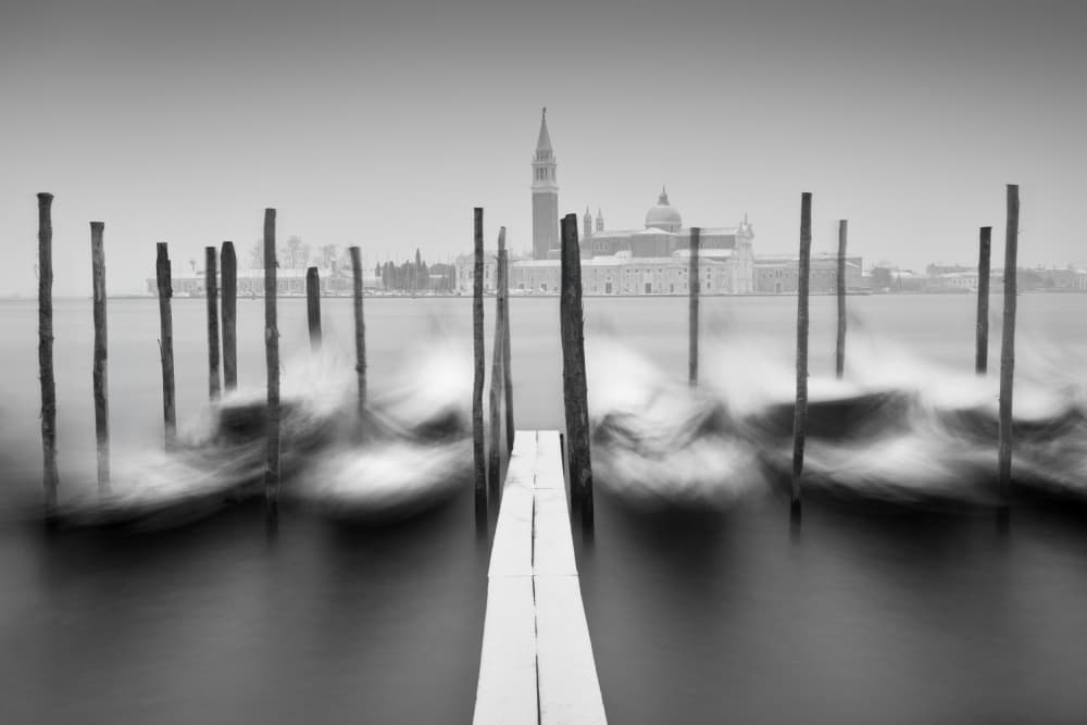 Misty Venice Posts by Alessandro Tagliapietra — canvas wall art