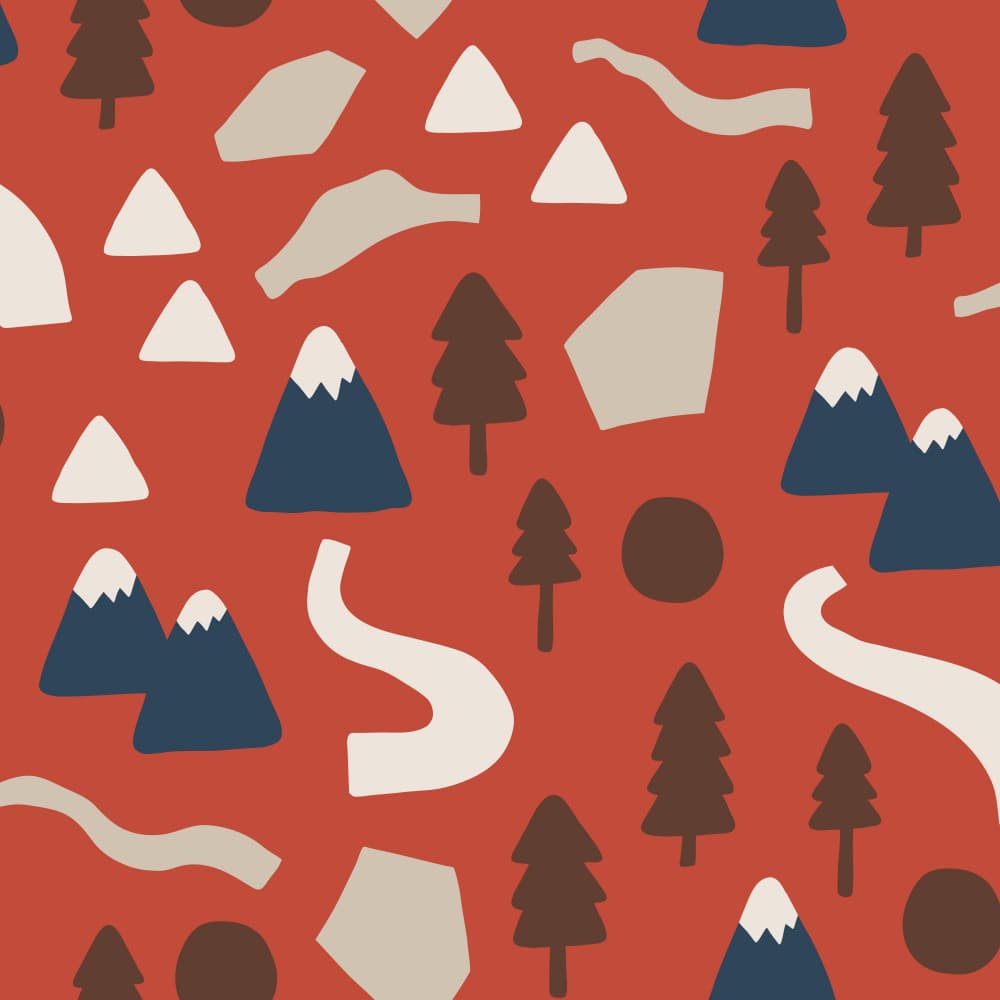 Abstract Mountain Forest by Alexandra Weise — canvas wall art
