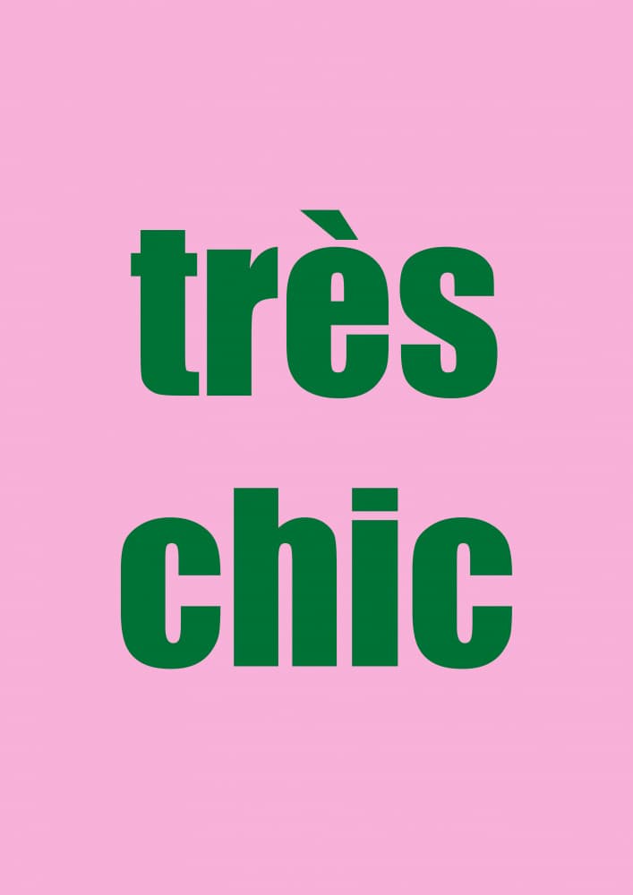 Très Chic Modern Text by Talitha McQueen — canvas wall art