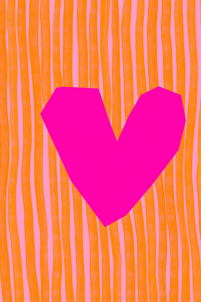 Pinkheart by Treechild — canvas wall art