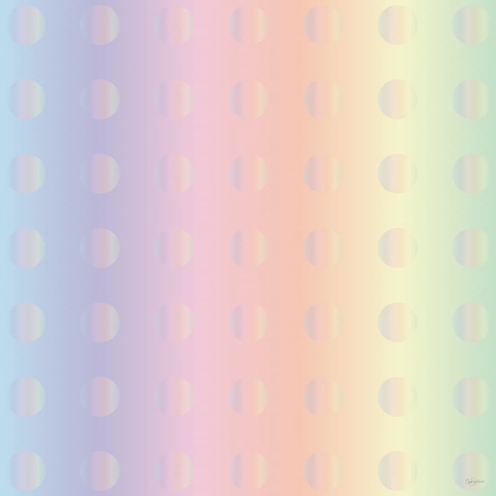 Pastel Gradient Circles by Sue Skellern — canvas wall art