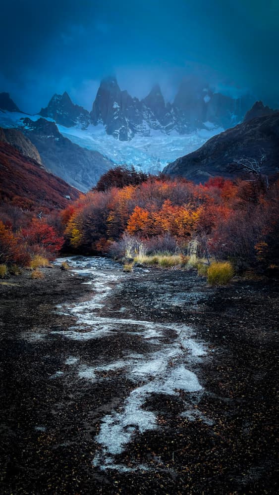 Autumn Mountain Glacier by Bing Li — canvas wall art