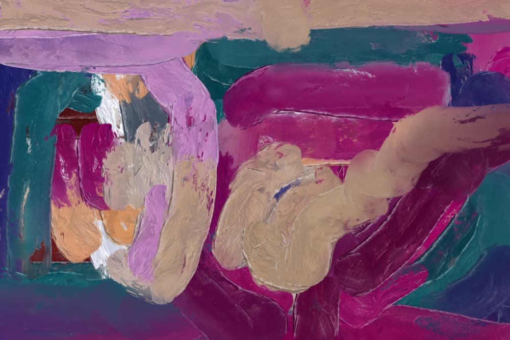 Colorful Fluid Forms by Josie George — canvas wall art