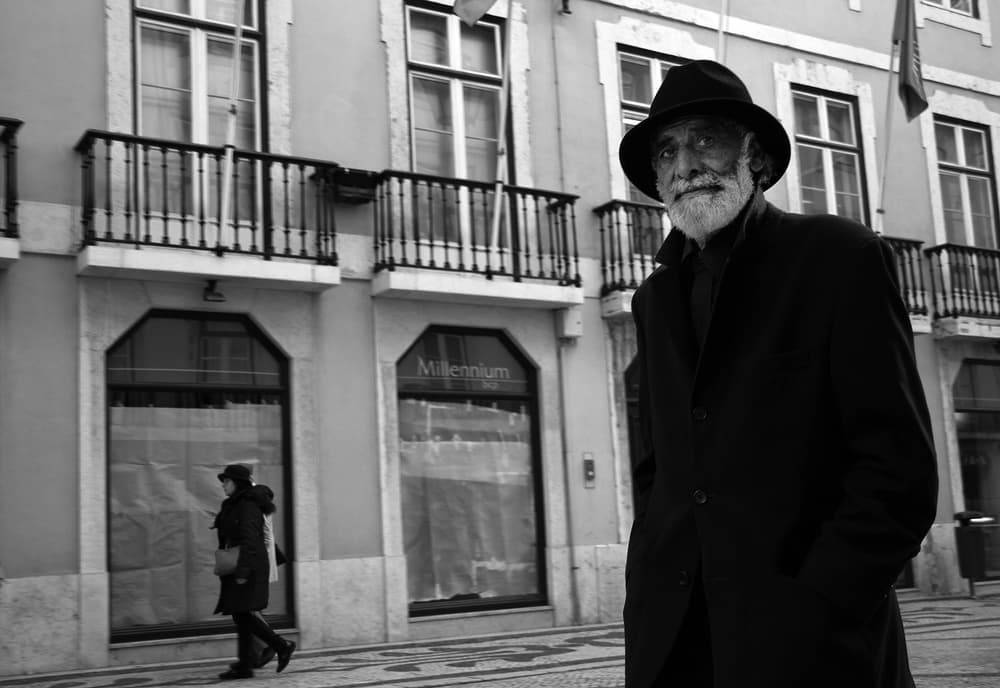 City Street Gentleman by Fernando Alves — canvas wall art