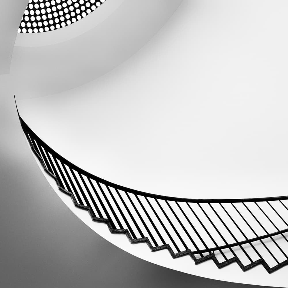 Architectural Spiral Staircase by Jeroen van de Wiel — canvas wall art