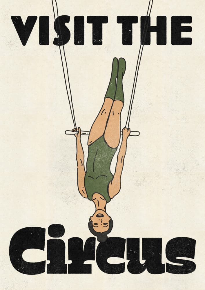 Vintage Circus Acrobat