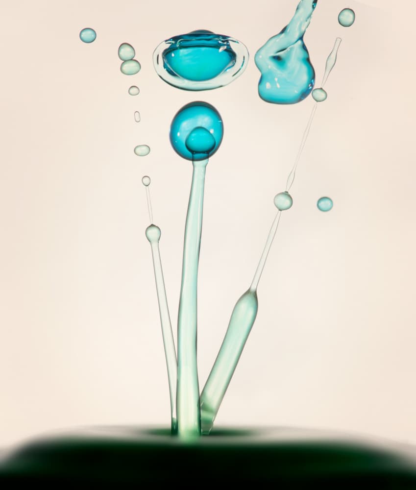 Dynamic Blue Forms by TaranSohal — canvas wall art