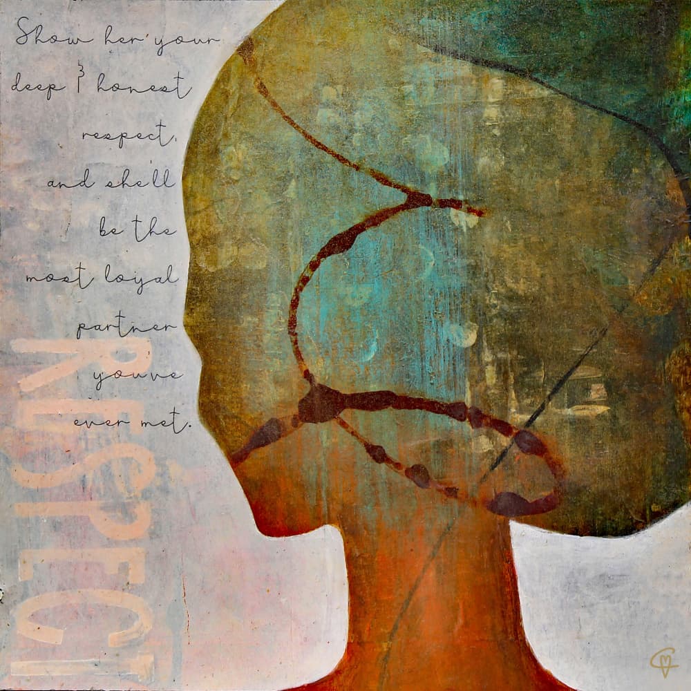 Woman of Deep Respect by Carolina Gårdheim — canvas wall art