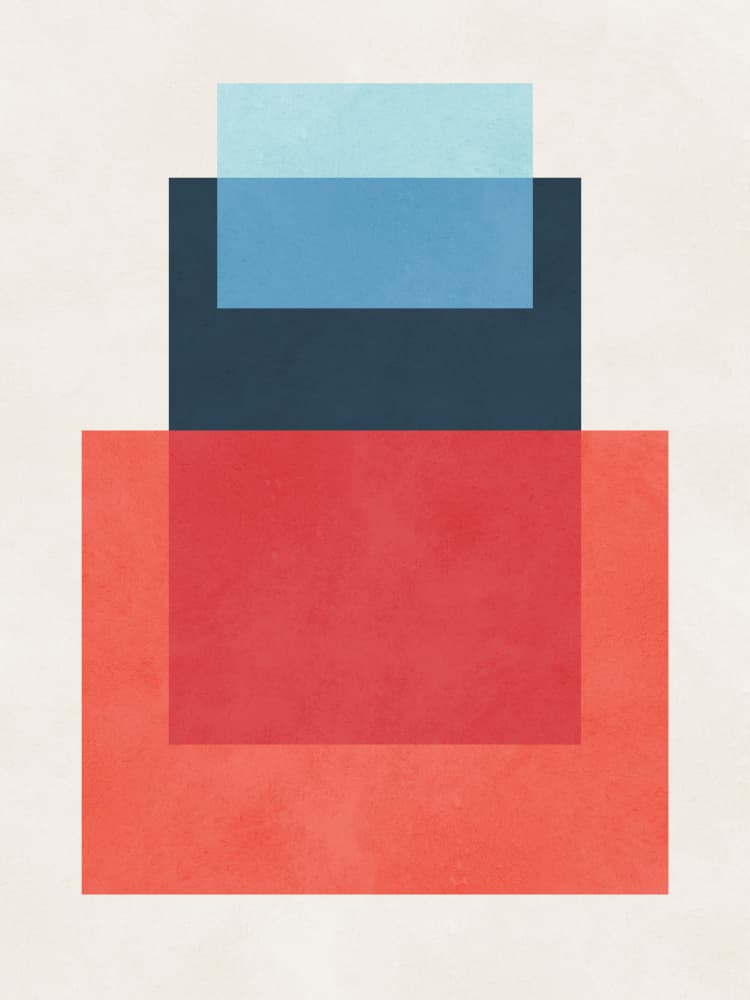 Modern Abstract Blocks by Vitor Costa — canvas wall art