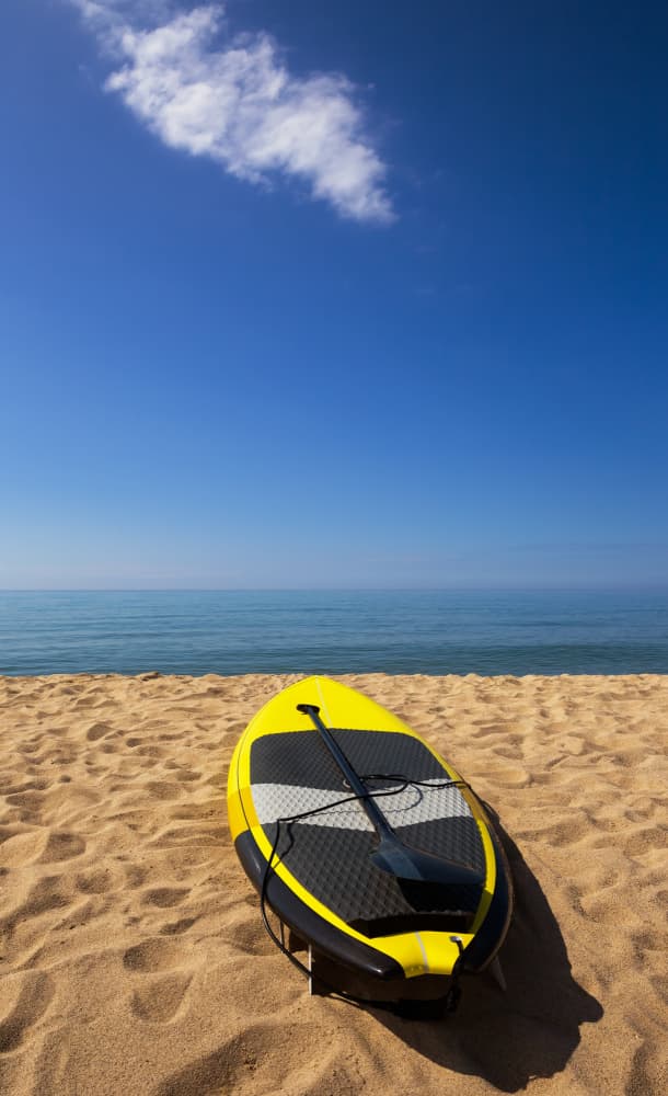 Sunny Beach Paddleboard by Sunao Isotani — canvas wall art