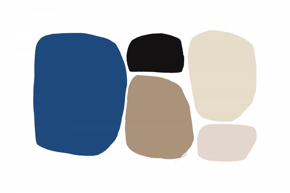 Pebble Palette by uplusmestudio — canvas wall art