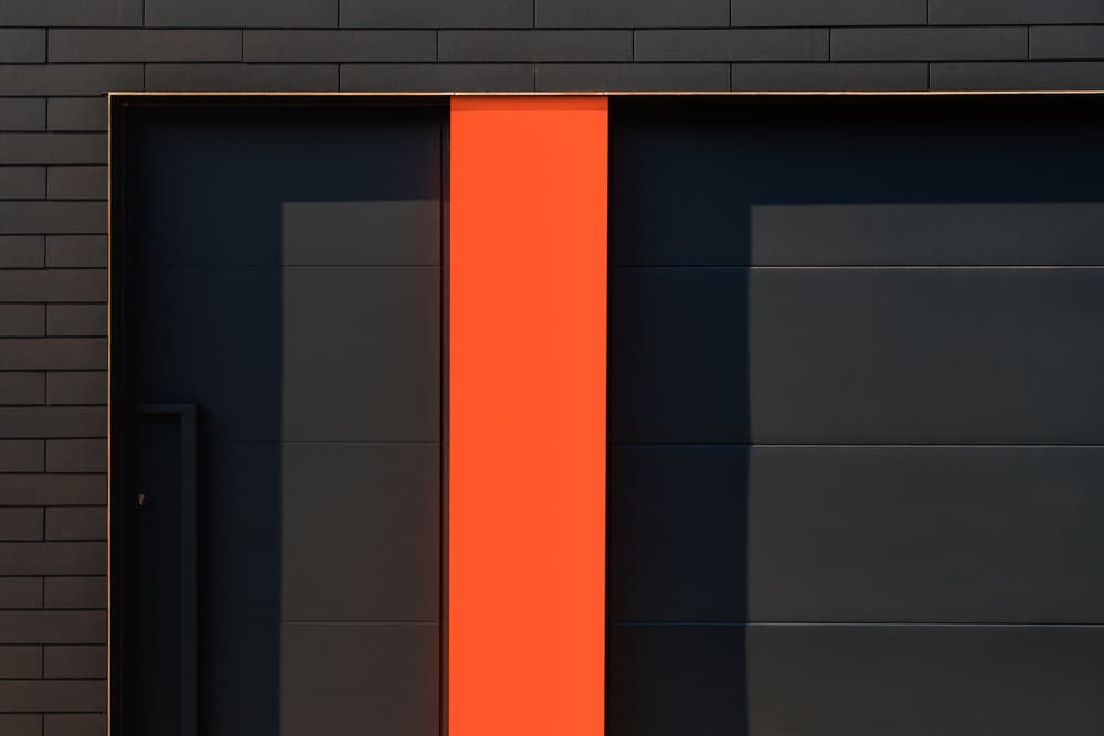 Modern Orange Facade by Luc Vangindertael (laGrange) — canvas wall art