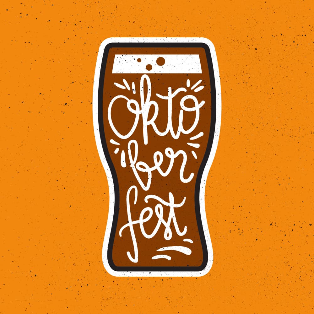 Oktoberfest Beer Glass by Marika Barsrsind — canvas wall art