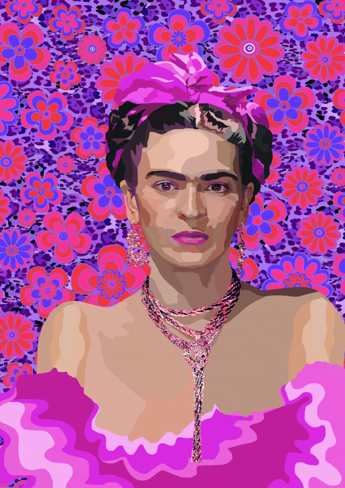 Vibrant Pop Art Woman by Lynnda Rakos — canvas wall art