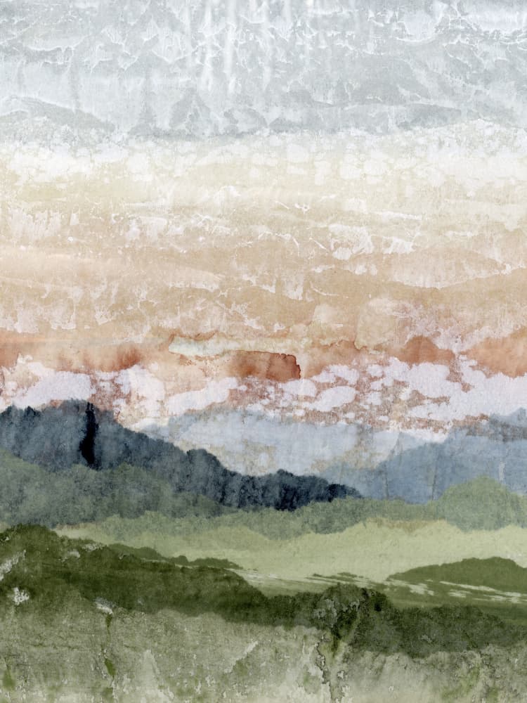 Abstract Mountain Hues by Lara Eckerman — canvas wall art