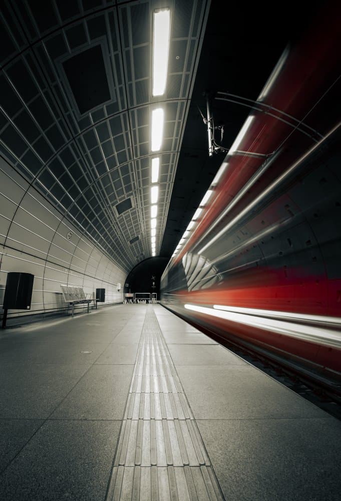 Dynamic Subway Motion by Jörg  Vollrath — canvas wall art