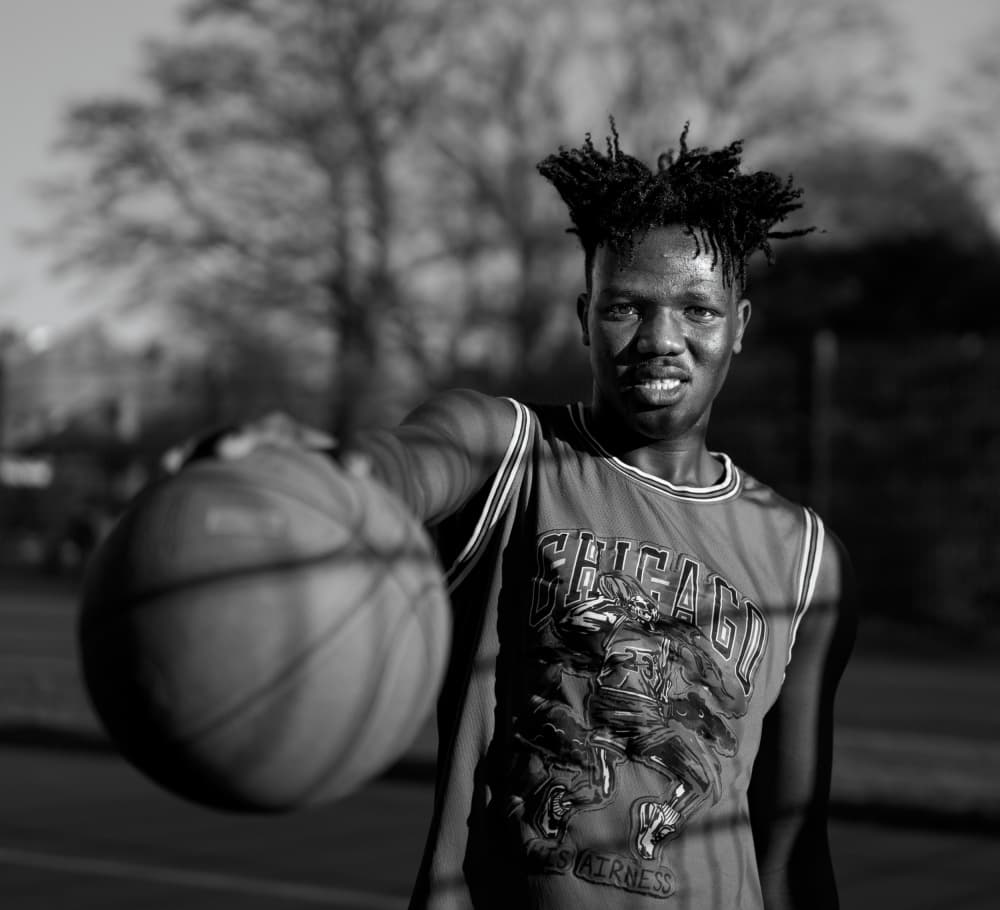 Street Ball Smile by Chris Latham — canvas wall art